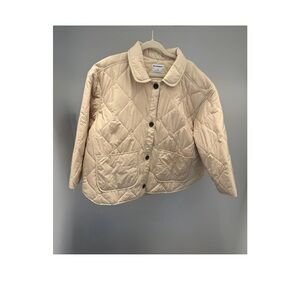 Old Navy Cream Quilted Puffer Jacket
